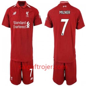 Liverpool Fodboldtrøjer MILNER 7 Børn Hjemmebanesæt 2018/19 Kort ærmer